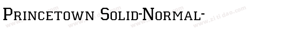 Princetown Solid-Normal字体转换